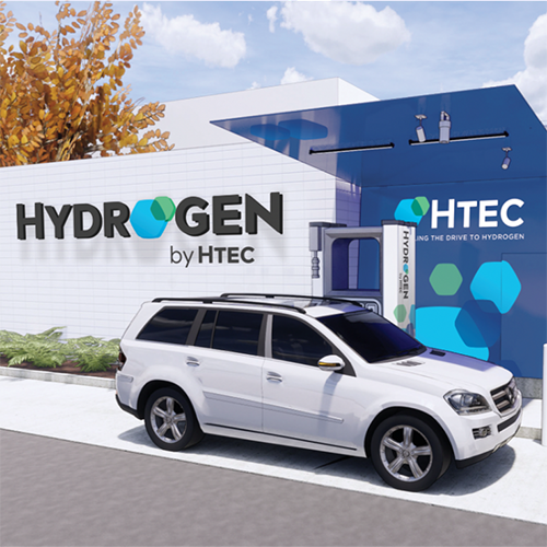 HTEC's hydrogen fueling station in Kelowna - under construction