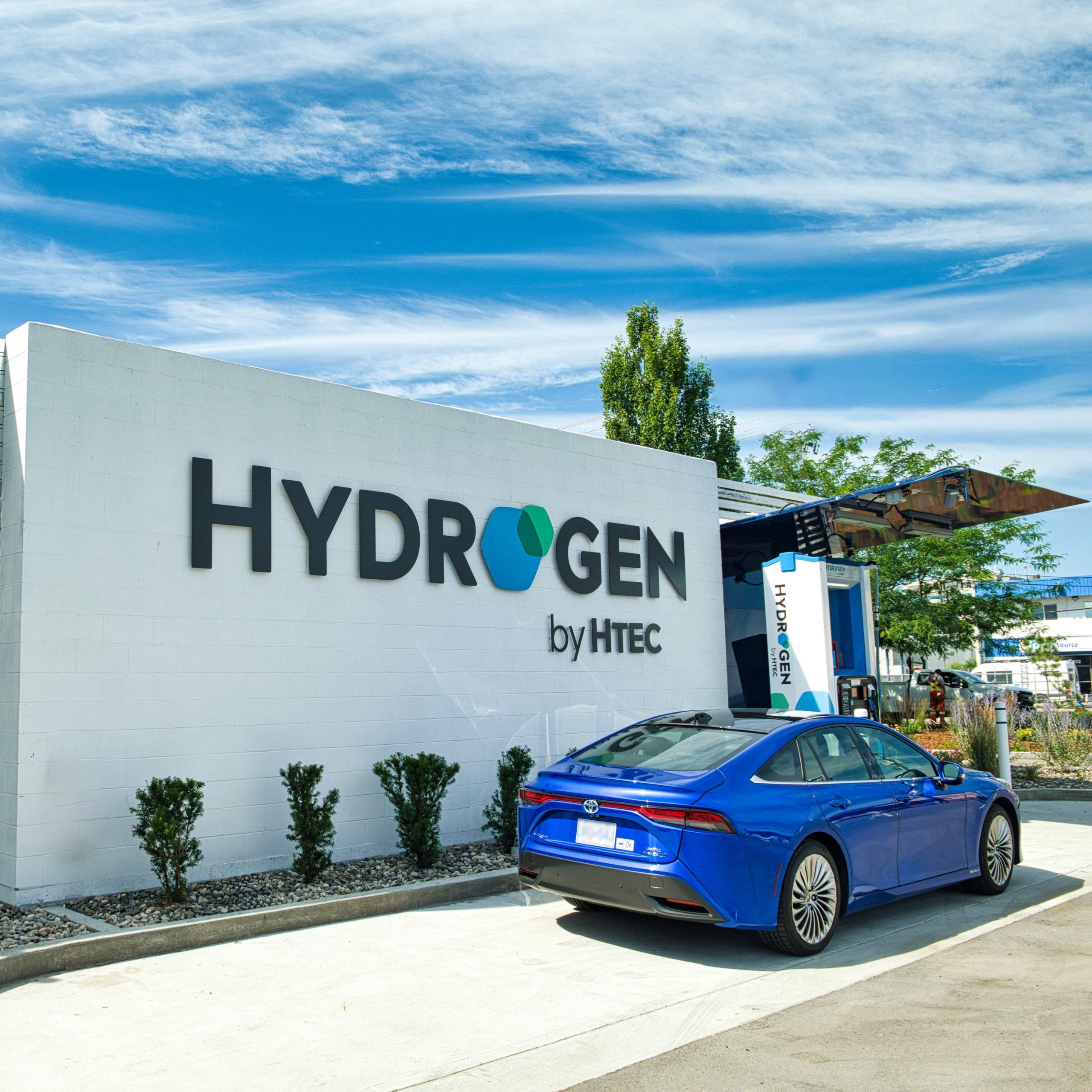 HTEC's hydrogen fueling station in Kelowna - under construction